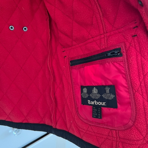Barbour Women's South Shields Quilted Fleece Lined Jacket in Black Size 12 - Picture 3 of 6